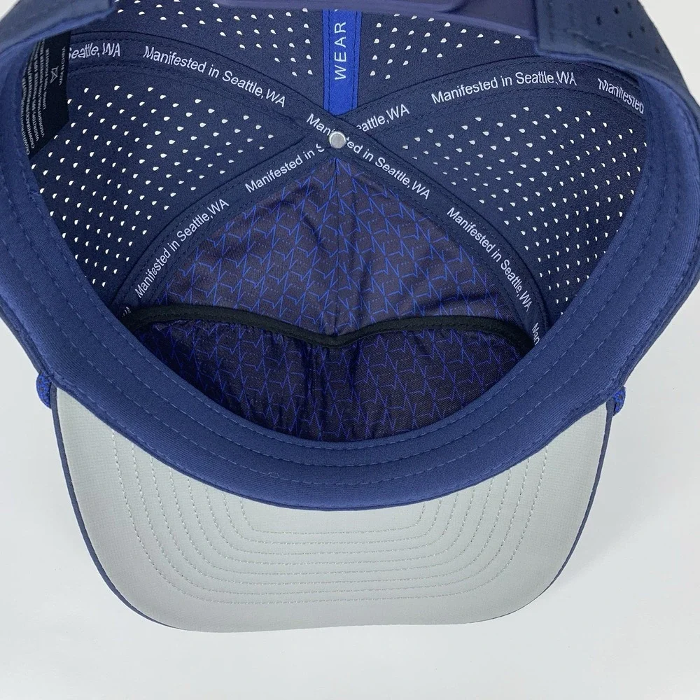 VYBE Hat Blue Mesh Rope Adjustable Performance Snapback Baseball Cap - Picture 13 of 16